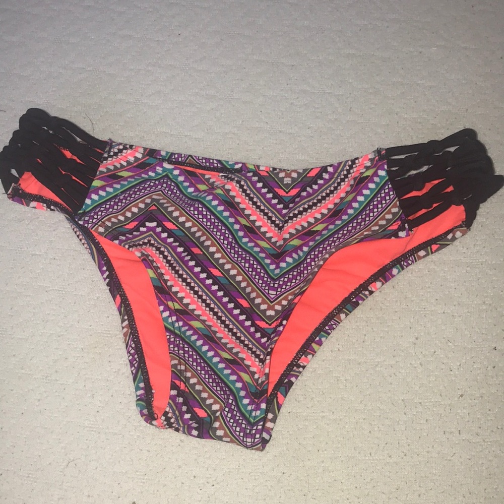 Tribal print bathing suit bottoms